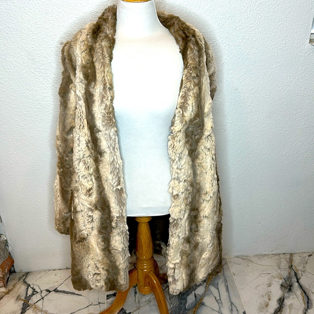 Fur Faux Coat with Pockets